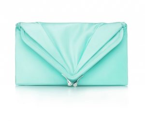 Tiffany Savoy clutch in onyx satin - Tiffany blue - The Great Gatsby collection.PNG